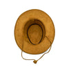 Handmade Genuine Leather Western Cowboy Hat - Clint Eastwood style - light brown color