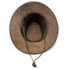 Handmade Genuine Leather Western Cowboy Hat - Clint Eastwood style - natural color