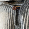 Chordeleg - Lightweight Baby Alpaca Fringed Hooded Poncho - Beige With Black Diamonds Pattern - Unisex
