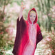 Kullki kids llama wool hooded poncho – product photo 2
