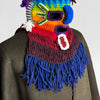 Aya Huma Cable Knit Festival Mask - Handcrafted Ecuadorian Art