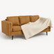Chamica - Heavy and Thick Llama wool throw Blanket - Solid white