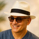 Genuine Classic Fedora Panama Hat Handwoven In Ecuador - White