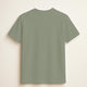 100% organic cotton premium unisex t-shirt, soft cotton blend, fair trade, Paramo Green plain olive green, back view