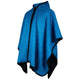 Pucara - Lightweight Baby Alpaca Hooded Cape Poncho - Blue - Unisex