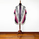 Salasaca - Lightweight Baby Alpaca Fringed Hooded Poncho - Ivory, Gray, Pink & Plum - Unisex