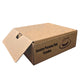 A cardboard box with an open lid displays the text Genuine Panama Hat Ecuador alongside a hat illustration, set against a plain white background.