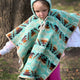 Caranqui kids llama wool hooded poncho – product photo 6
