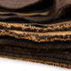 Yacupamba - Heavy and Thick Extra Large Reversible Llama wool artisanal handwoven Blanket - Solid Chocolate Brown