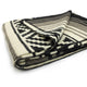Ilapo – XL PLUS Baby Alpaca Blanket, Reversible Aztec Stripe Pattern | 102x83 in | Black Gray Cream