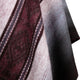 Zhinay – Lightweight Alpaca Blend High-Collar Poncho – Burgundy & Gray – Unisex