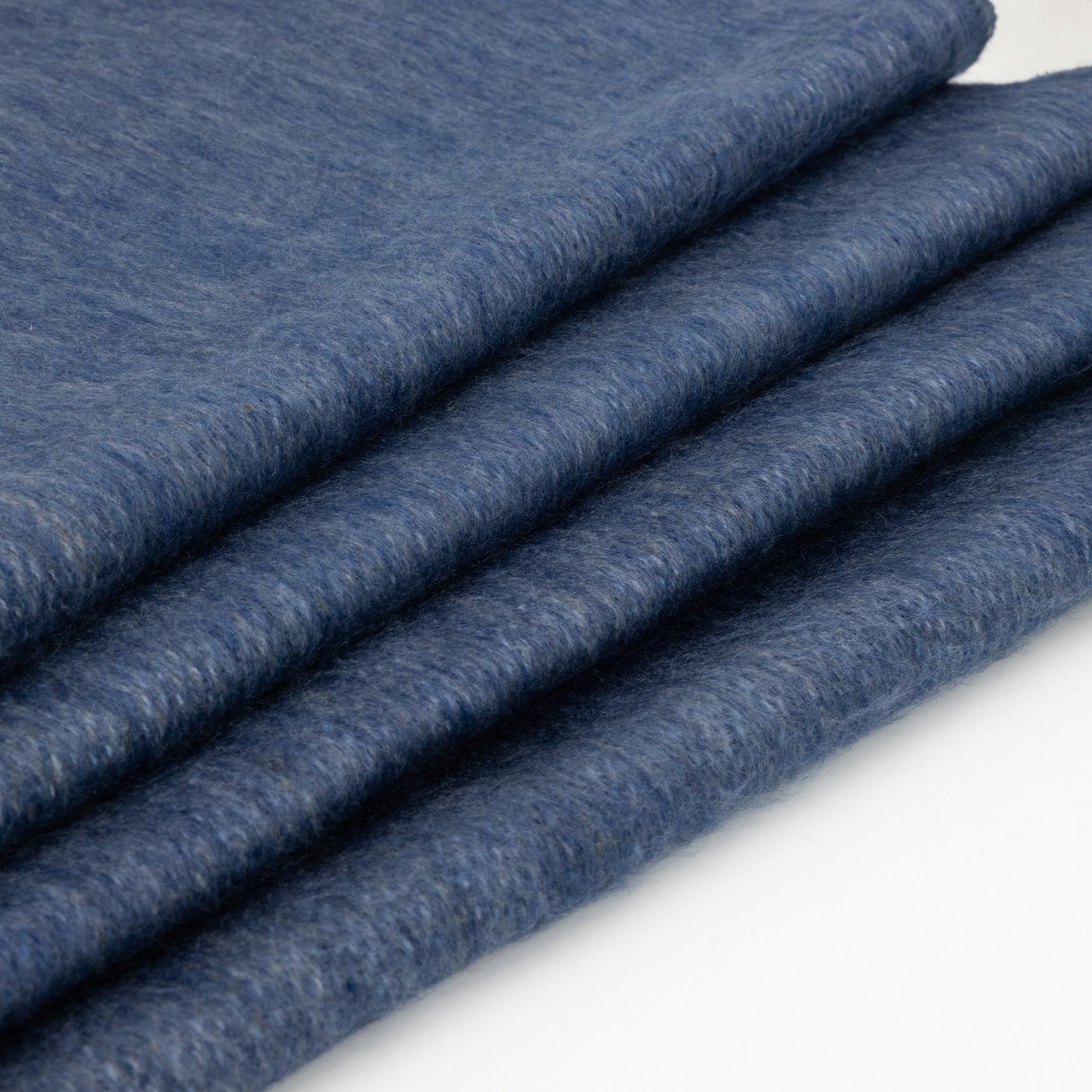 Kallari - Double Density Baby Alpaca Wool Throw Blanket / Sofa Cover - Queen 94 x 65 - Indigo Blue