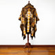Quilajalo - Baby Alpaca Wool Unisex Hooded Poncho Pullover - Brown Aztec Pattern - S-XXL