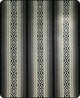 Ilapo – XL PLUS Baby Alpaca Blanket, Reversible Aztec Stripe Pattern | 102x83 in | Black Gray Cream