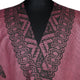 Guayllabamba - Lightweight Fine Alpaca Wool UNISEX Ruana Cape Poncho/Shawl - Rose Pink with authentic black pattern