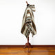 Nunka - Llama Wool Unisex South American Handwoven Thick Hooded Poncho - Andean pattern - natural colours
