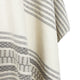 Uchucay - Lightweight Unisex Summer Cotton Poncho – Cream & Gray with Authentic Pattern