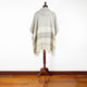 Uchucay - Lightweight Unisex Summer Cotton Poncho – Cream & Gray with Authentic Pattern