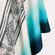 Punin – Lightweight Alpaca Blend High-Collar Poncho – Turquoise & Blue – Unisex
