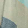 Tulabug - Baby Alpaca Wool Throw Blanket / Sofa Cover - Queen 97 x 65 in - Multicolor Striped in Aqua blue, Slate & Sand Tones