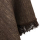 Chaska - 100% Llama Wool Handwoven Hooded Poncho – Earth Brown Pattern – Pocket - Unisex