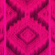 Macas kids alpaca hooded poncho – a pink and purple knitted fabric features a geometric diamond pattern, creating a textured and vibrant appearance. The close-up view highlights the fuzzy, woven fibers of the material