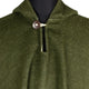 Llangahua - Baby Alpaca wool Hooded Unisex Poncho S-XXL - Solid pattern - Olive Green