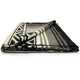 Ilapo – XL PLUS Baby Alpaca Blanket, Reversible Aztec Stripe Pattern | 102x83 in | Black Gray Cream