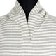 Uchucay - Lightweight Unisex Summer Cotton Poncho – Cream & Gray with Authentic Pattern