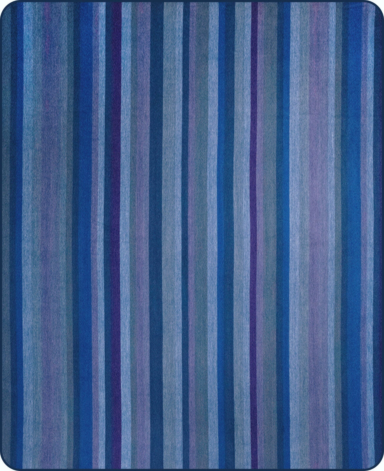 Morona - Baby Alpaca Wool Throw Blanket / Sofa Cover - Queen 96 x 68 in - Oceanic Blues - Varied Blue Tones