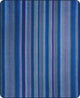 Morona baby alpaca wool blanket – a pattern of vertical stripes in varying shades of blue and purple, evenly spaced, fills the entire image, creating a harmonious and structured visual effect