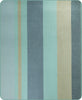 Tulabug - Baby Alpaca Wool Throw Blanket / Sofa Cover - Queen 97 x 65 in - Multicolor Striped in Aqua blue, Slate & Sand Tones