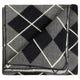 Yacuanquer – XL Baby Alpaca Blanket, Reversible Argyle Pattern | 95x83 in | Cream/Black