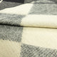 Yacuanquer – XL Baby Alpaca Blanket, Reversible Argyle Pattern | 95x83 in | Cream/Black