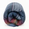 Huasaga - Baby Alpaca Wool Throw Blanket / Sofa Cover - Queen 94 x 68 in - Midnight Blues - Deep Blue/Red Accents