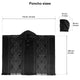 Apangora lightweight alpaca wool hooded poncho – product photo 9