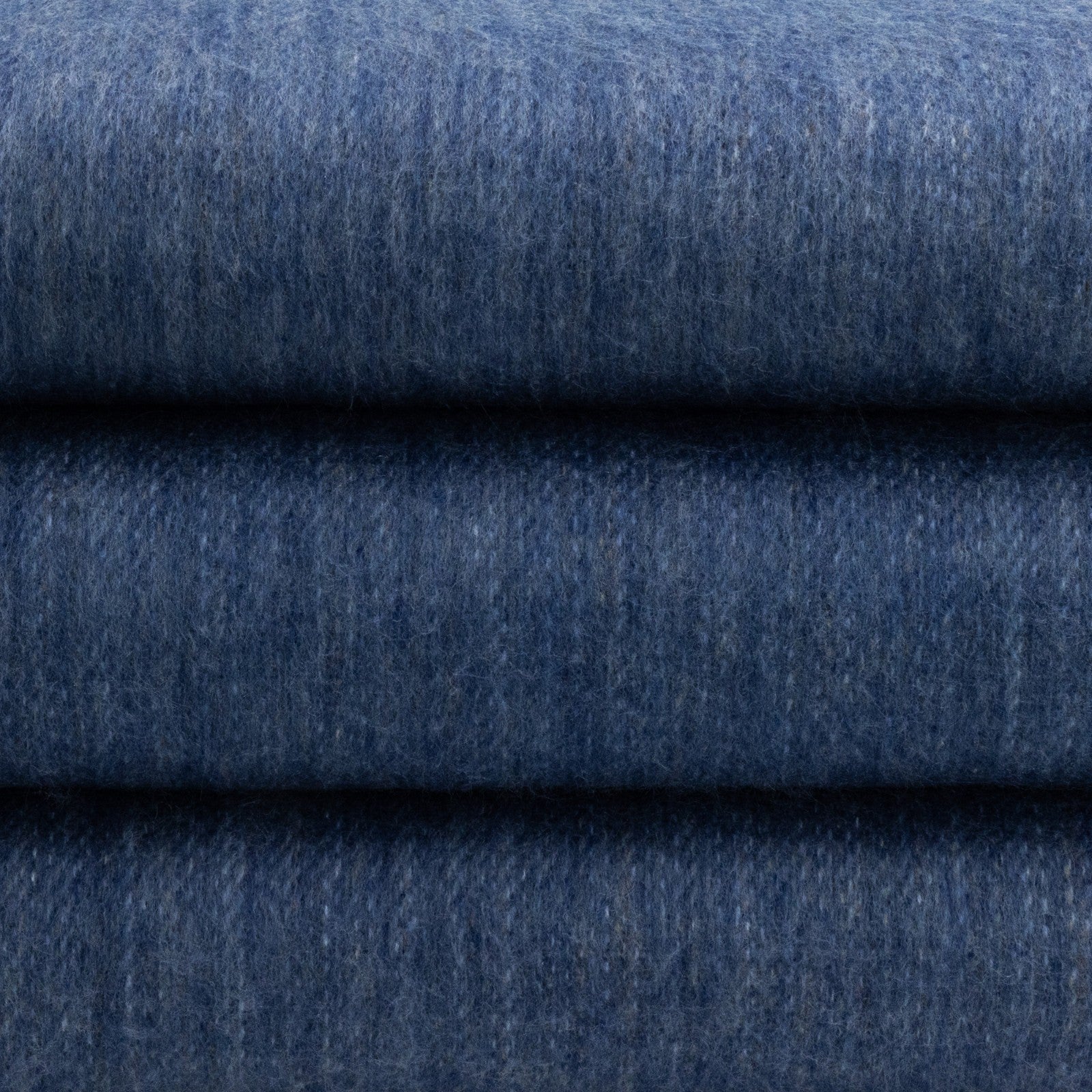 Kallari - Double Density Baby Alpaca Wool Throw Blanket / Sofa Cover - Queen 94 x 65 - Indigo Blue