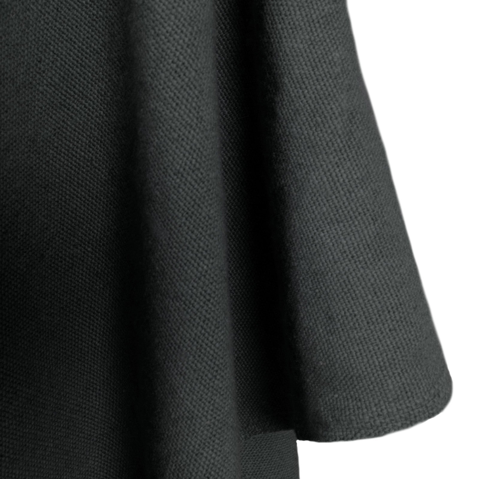 Zumbahua - 100% Llama Wool Handwoven Hooded Poncho - Unisex - Charcoal Black