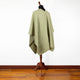 Kawsay - 100% Llama Wool Handwoven Poncho - Unisex - Olive Green