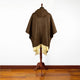 Tigua - Baby Alpaca wool Hooded Unisex Poncho S-XXL - Solid pattern - Earth Brown
