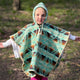 Caranqui kids llama wool hooded poncho – product photo 2