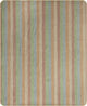 Cochapamba baby alpaca wool blanket – a rectangular area blanket with a vertical striped pattern in muted earthy tones, including tan, brown, sage green, dusty blue, and cream