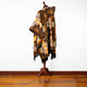 Quilajalo - Baby Alpaca Wool Unisex Hooded Poncho Pullover - Brown Aztec Pattern - S-XXL