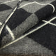 Ilapo – XL PLUS Baby Alpaca Blanket, Reversible Aztec Stripe Pattern | 102x83 in | Black Gray Cream