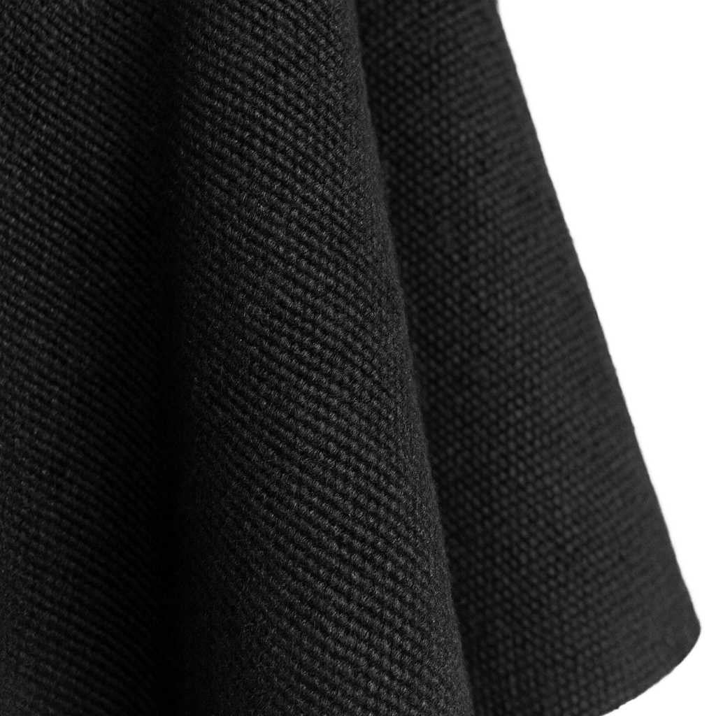 Zhapacal - 100% Llama Wool Handwoven Poncho - Unisex - Charcoal Black