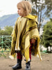 Encanto inspired Bruno Madrigal baby alpaca hooded poncho costume - geometric pattern - Toddler/Kids sizes