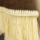 Tigua - Baby Alpaca wool Hooded Unisex Poncho S-XXL - Solid pattern - Earth Brown