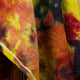 Yasuni - 100% Llama Wool Handwoven Poncho - Unisex - Yellow & Red Abstract Pattern