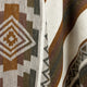 Nunka - Llama Wool Unisex South American Handwoven Thick Hooded Poncho - Andean pattern - natural colours