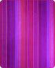 Chone baby alpaca wool blanket – colorful fabric features vertical pink and purple stripes in varying widths, creating a vibrant pattern with rich tonal contrasts. The texture appears smooth, suggesting a soft textile material